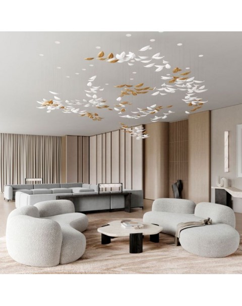 Leafy Crystal Chandelier