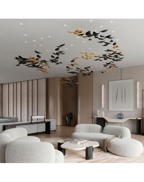 Leafy Crystal Chandelier