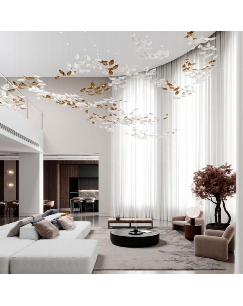 Leafy Crystal Chandelier