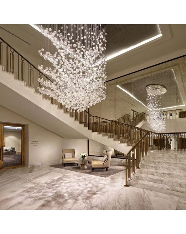 Lobby Crystal Pendant Chandelier