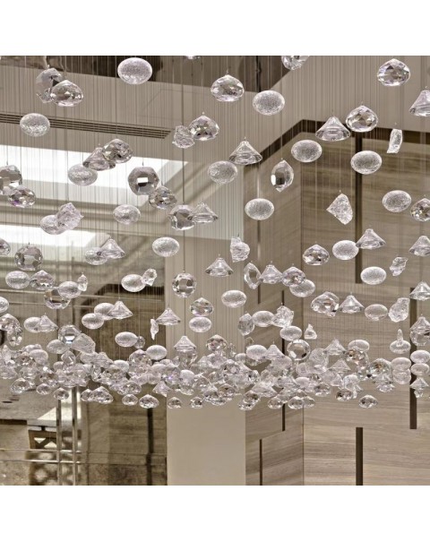 Lobby Crystal Pendant Chandelier