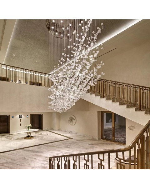 Lobby Crystal Pendant Chandelier