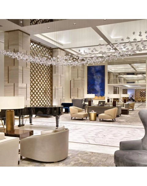 Lobby Crystal Pendant Chandelier