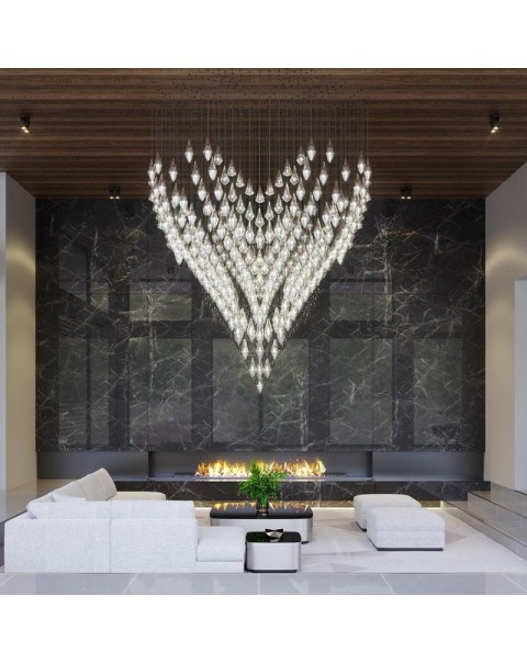 Ice Cone Crystal Pendant Chandelier