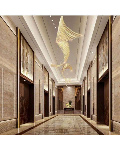 Large art villa chandelier