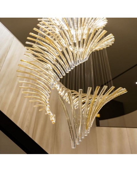 Large art villa chandelier
