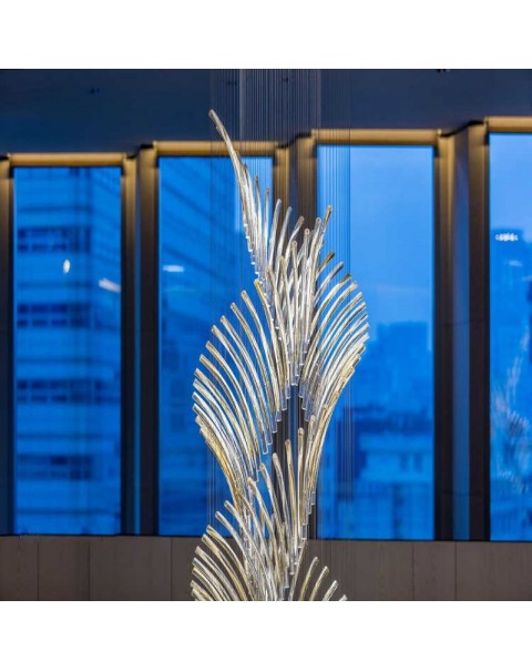 Large art villa chandelier