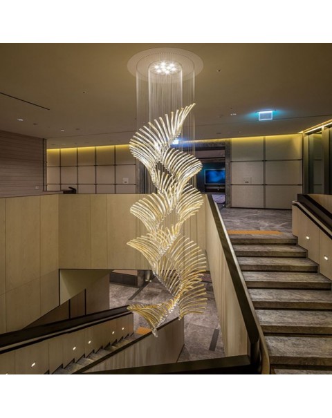 Large art villa chandelier
