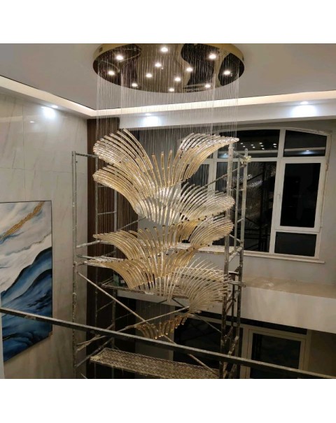 Large art villa chandelier