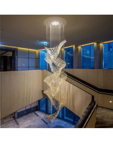 Large art villa chandelier
