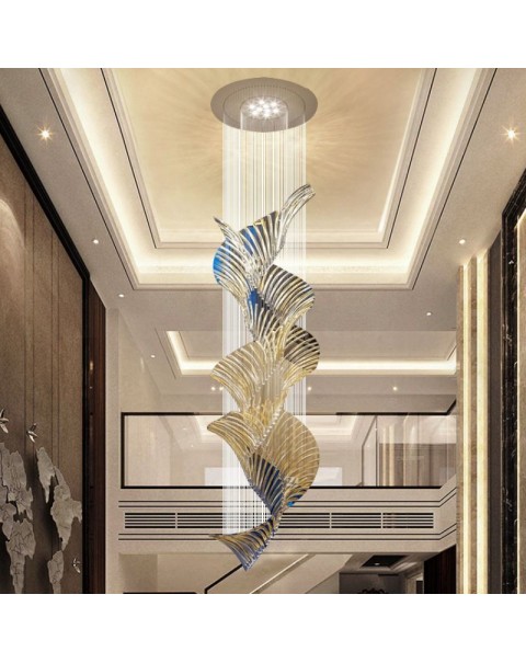 Large art villa chandelier