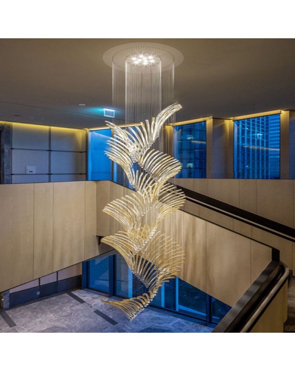 Large art villa chandelier