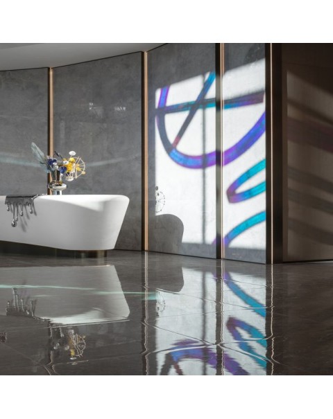 Shopping mall hotel colorful dazzle rotating chandelier