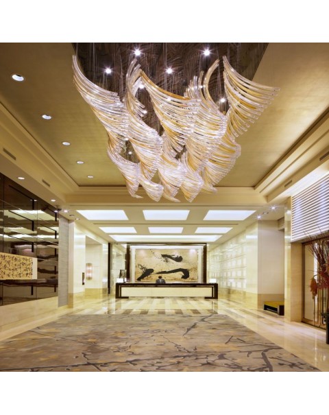 Hotel lobby villa art crystal chandelier
