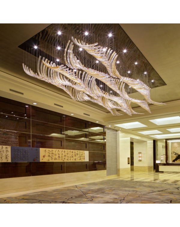Hotel lobby villa art crystal chandelier