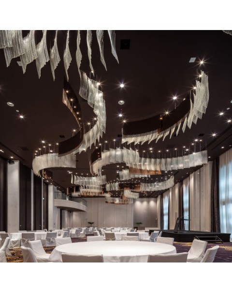 High-end hotel banquet hall chandelier