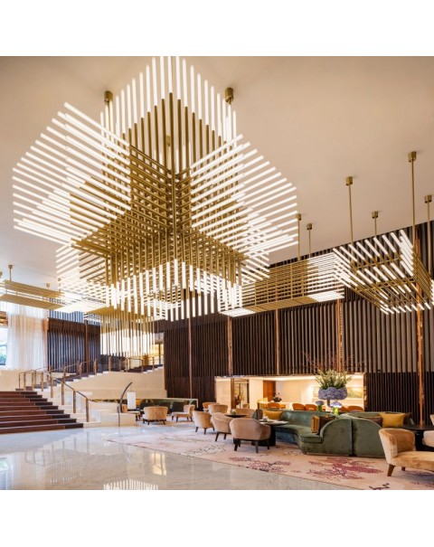 Hotel Lobby Wedding Art Crystal Chandelier