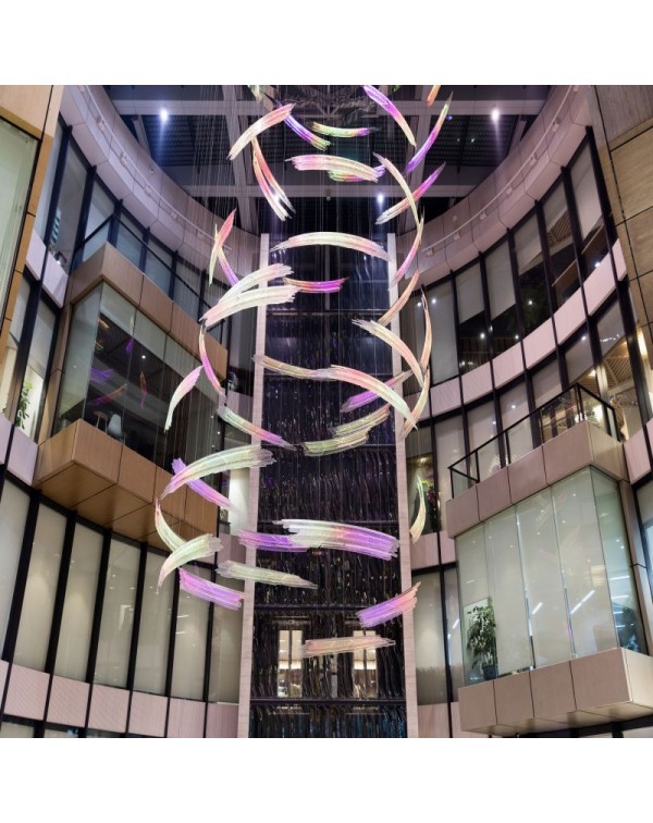 Dazzling colorful circle commercial hotel creative...