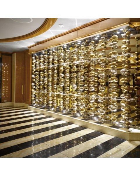 Hotel lobby villa living room glass crystal chandelier