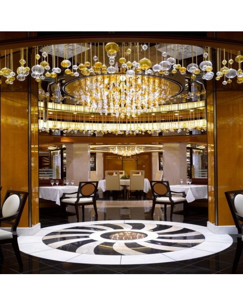 Hotel lobby villa living room glass crystal chandelier