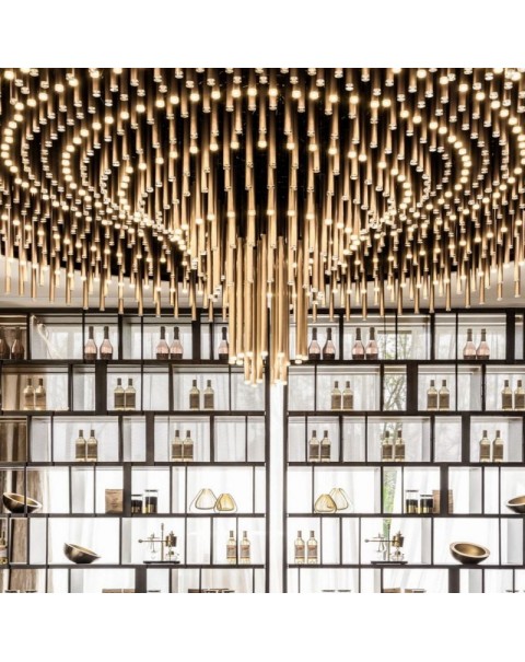 Raindrops full of stars large hotel lobby chandelier