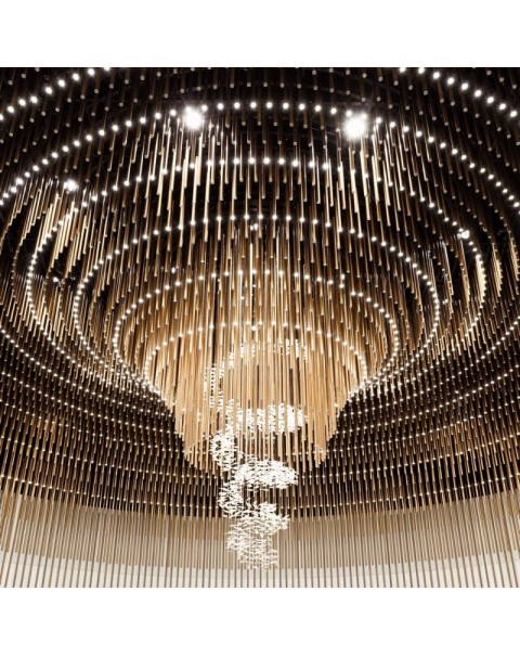Raindrops full of stars large hotel lobby chandelier