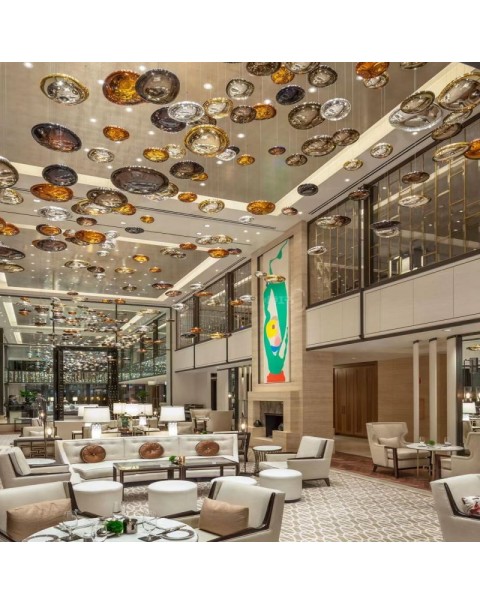 Hotel glazed pendant creation art chandelier