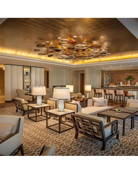 Hotel glazed pendant creation art chandelier