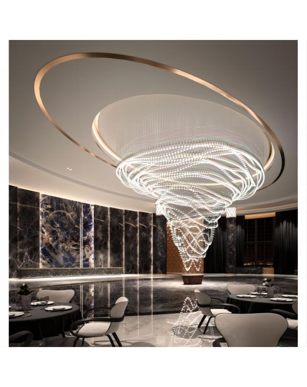 Showroom hotel clubhouse crystal stripping off the