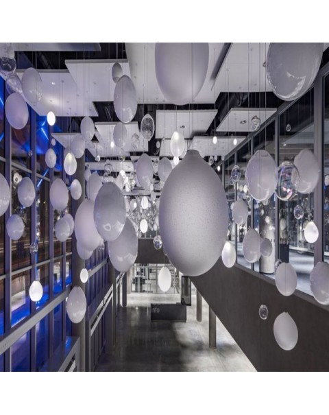 Hotel lobby villa hanging creative round chandelier