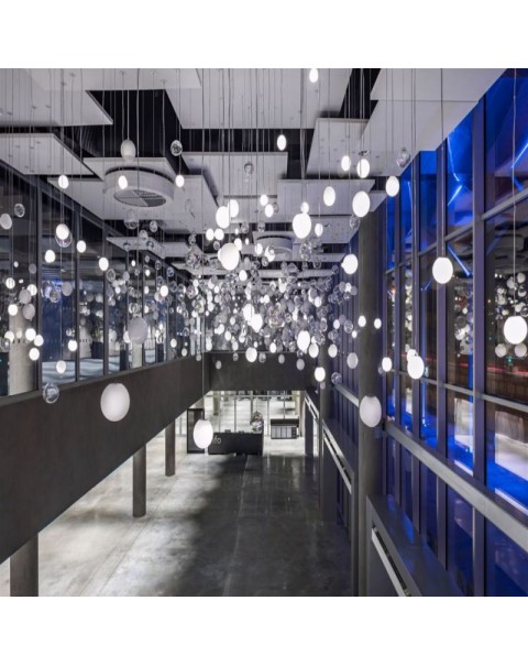 Hotel lobby villa hanging creative round chandelier