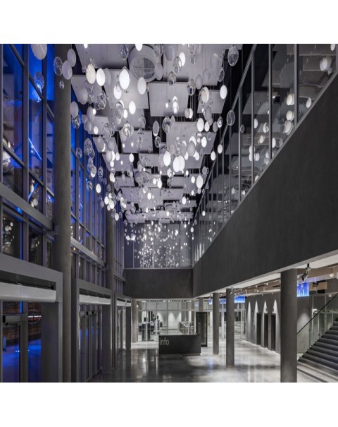 Hotel lobby villa hanging creative round chandelier