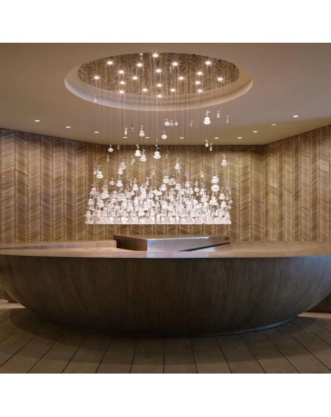 Showroom Villa Clubhouse Crystal Glass Chandelier