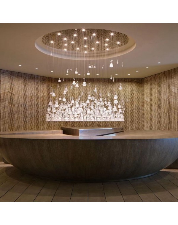Showroom Villa Clubhouse Crystal Glass Chandelier