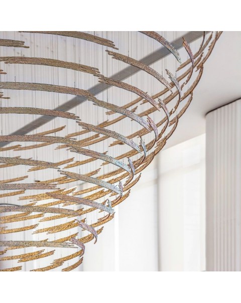 Villa hotel lobby creation chandelier