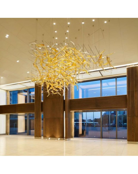 Living Room Villa Art Crystal Glass Chandelier