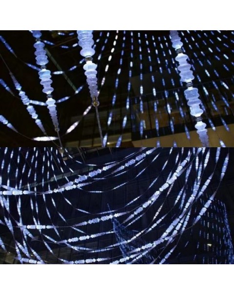 Villa hotel lobby clubhouse crystal glass creative meteor shower chandelier