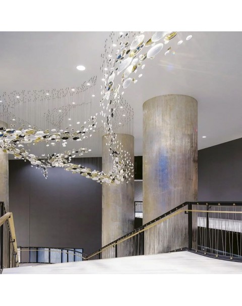 Villa hotel showroom crystal glass chandelier