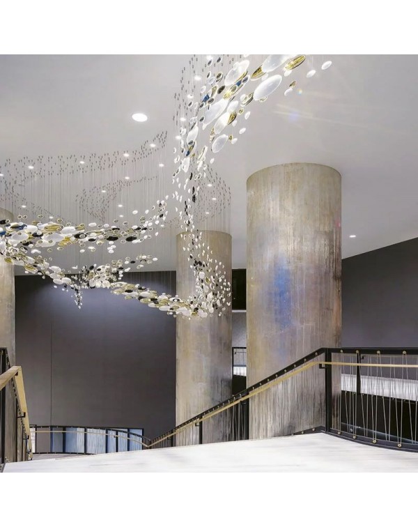 Villa hotel showroom crystal glass chandelier