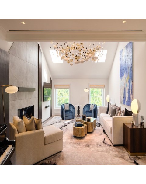Villa hotel showroom crystal glass chandelier