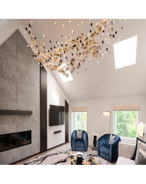 Villa hotel showroom crystal glass chandelier