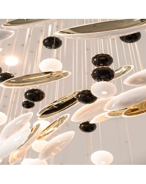 Villa hotel showroom crystal glass chandelier