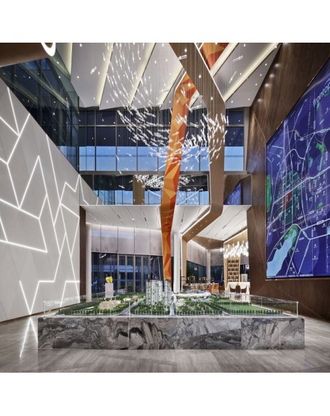 Hotel villa lobby showroom club art crystal glass chandelier meteor shower