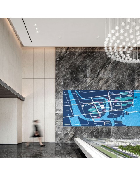 Hotel villa lobby showroom club art stone crystal glass chandelier
