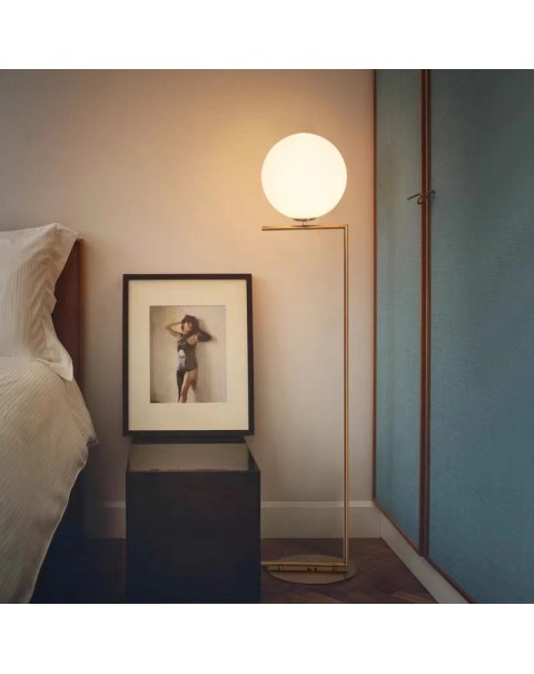 Italy flos orb floor lamp living room designer light luxury minimalist bedroom minimalist copper floor lamp