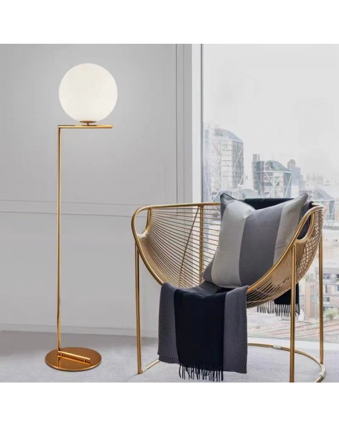 Italy flos orb floor lamp living room designer light luxury minimalist bedroom minimalist copper floor lamp