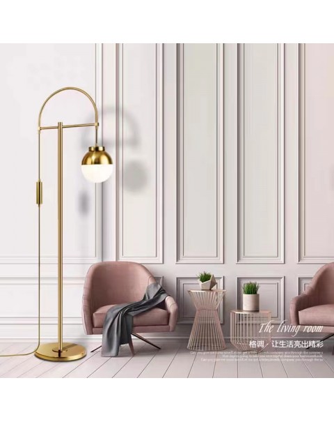 Scandinavian lamps and lanterns post-modern minimalist living room bedroom villa bedside model room American creative fishing floor lamps