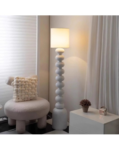 Wabi-sabi style floor lamp designer retro living room bedroom hotel clubhouse lamp study room B&B resin floor lamps