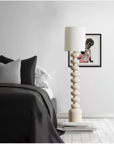 Wabi-sabi style floor lamp designer retro living room bedroom hotel clubhouse lamp study room B&B resin floor lamps