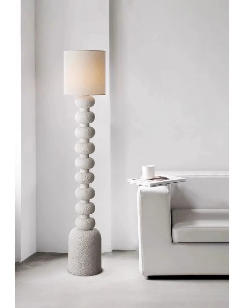 Wabi-sabi style floor lamp designer retro living room bedroom hotel clubhouse lamp study room B&B resin floor lamps